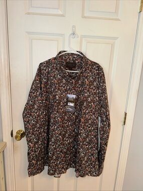 Madison Creek Outfitters Deer Wildlife  Button Up Shirt 2XL Long Sleeve NWT